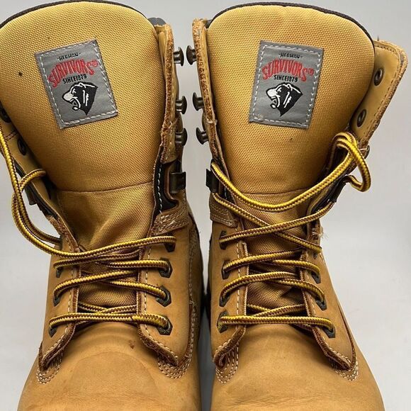 Herman survivors steel toe leather upper‎ Preowned boots- mens 7 - Picture 10 of 16